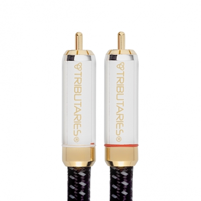 Tributaries - Cable stereo de audio RCA Series 8 MK II calibre 20 de 2 metros (pieza) Negro