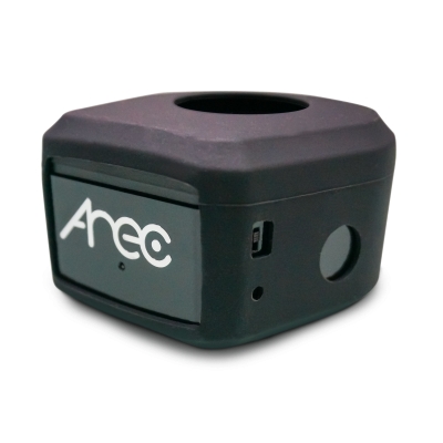 Adena - Posicionador IR para micrófonos de mano estándar de ancho 30 a 40 mm (pieza) Negro