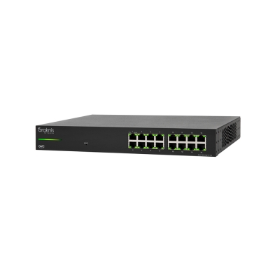 Araknis Networks  110 Series Unmanaged+ Gigabit Switch  16 Front Ports (pieza)Negro