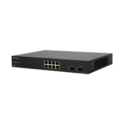 Araknis Networks Switch AN-310-SW-F-8-POE 310 Series L2 Managed Gigabit Switch with Full PoE+  8 + 2 Front Ports Negro (pieza)