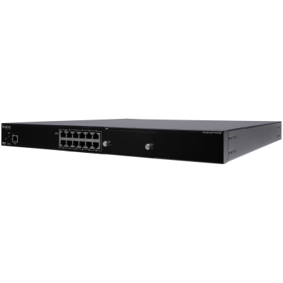 Araknis - Switch de red administrable 920-Series Switch L3 Gigabit administrable 10G PoE++ de 12 puertos frontales (pieza) Negro