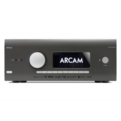 Arcam - Receptor audiovisual Clase AB con decodificación Dolby Atmos y DTS:X 7.1.4, 8K, HDMI 2.1 y 7 canales x 90 watts a 8 Ohms (pieza) Negro