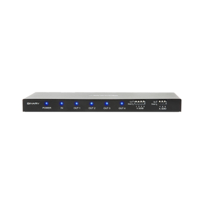 Binary Splitter B-260-444-HDR-SP14 4K HDR HDMI Splitter w/ EDID Control  1x4 Negro (pieza)