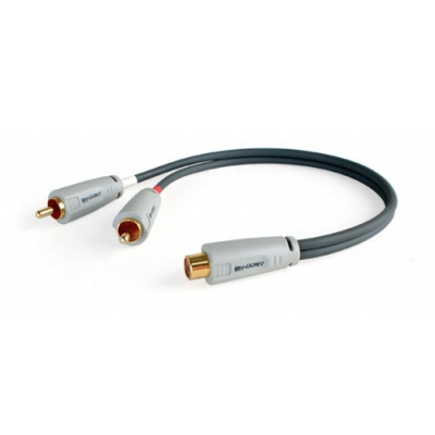 Binary Cables B3 Series RCA Y-Adapter 2-Male to 1-Female (pieza)
