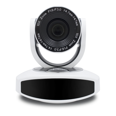 Adena - Cámara con enfoque automático, salidas USB, HDMI y de red, zoom óptico de 10x (pieza) Blanco