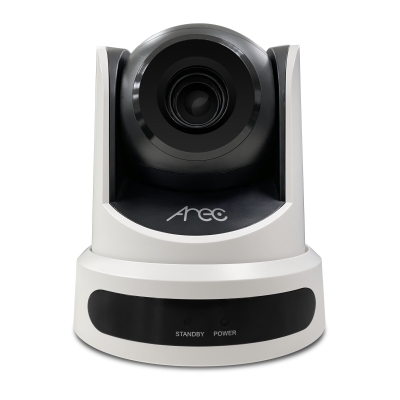 Adena - Cámara PTZ de seguimiento por infrarrojos, zoom automático, enfoque automático, salidas USB 2.0 y de red, zoom óptico de 10x e incluye AM-600 (pieza) Blanco