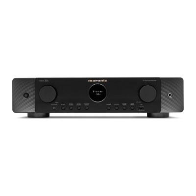 Marantz - Receptor AV de 7.2 canales x 50W a 8 Ohms con Dolby Atmos, Dirac Live, HDMI 8K y tecnología HEOS (pieza) Negro