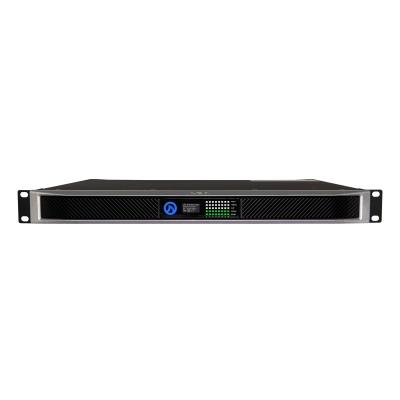LEA - Amplificador Connect Series de 8 canales x 80W a 4/8 Ohms - 70V/100V, incluye Dante y AES67 (pieza) Negro