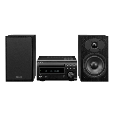 Denon Mini HiFi System with CD, Bluetooth and FM Tuner (pieza) Negro