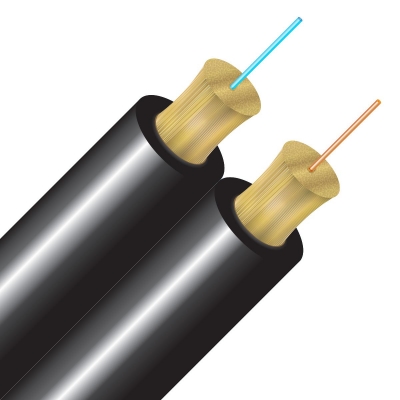Cleerline SSF Duplex fiber cable 50/125 SSF Indoor/Outdoor, Black Jacket 1000ft Reel (pieza)
