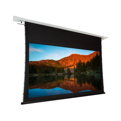 Dragonfly Pantalla Proyección DFRM-TAB-110-UAW Recessed Motorized Tab Tension Ultra AcoustiWeave Projection Screen 110