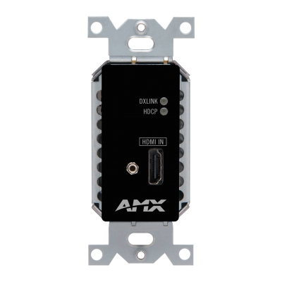 AMX Switch DX-TX-DWP-4K-BL DXLink 4K HDMI Decor Style Wallplate Transmitters US Negro (pieza)