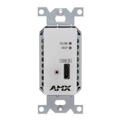 AMX Switch DX-TX-DWP-4K-WH DXLink 4K HDMI Decor Style Wallplate Transmitters US Blanco (pieza)