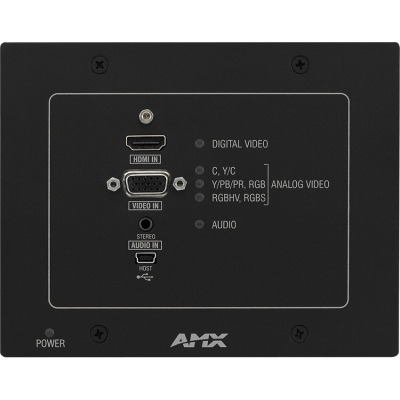 AMX Switch DX-TX-WP-BL DXLink Multi-Format Wallplate Transmitters Negro (pieza)