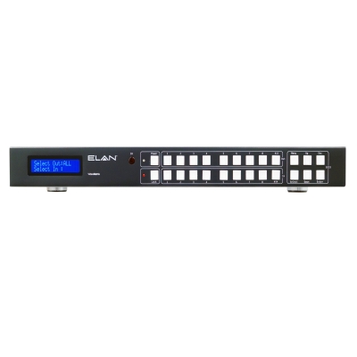 Elan 8x8 HDBaseT Matrix - 6 x 70m (4K @60 up tp 40m) HDCP 2.2, 6 x HDBaseT Outputs & 2 x HDMI Outputs, Bi directional IR, PoH (PoE), RS-232 & IP Control, Line Level 
Volume Control, Web GUI