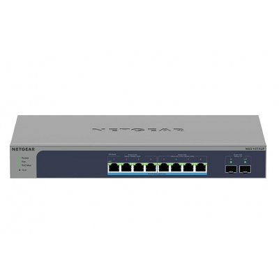 Netgear Switch NG-MS510TXUP-100NAS-SW 8-Port Multi-Gigabit/10G Ethernet Ultra60 PoE++ Smart Switch with 2 SFP+ Ports (pieza)