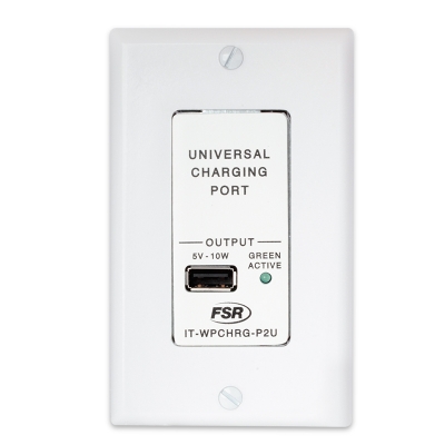 FSR POE to USB Charging Port Wallplate (pieza) blanco