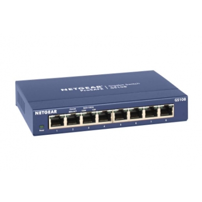 Netgear Switch No Administrable NG-GS108-400NAS-SW 8-Port Gigabit Ethernet (pieza)