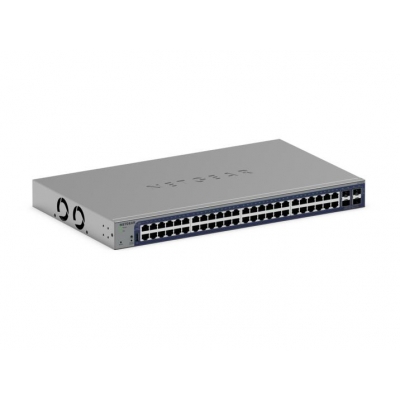 Netgear - Switch de red administrable de 48 puertos Gigabit Ethernet con gestión remota/en la nube opcional y 4 puertos SFP+ (pieza)