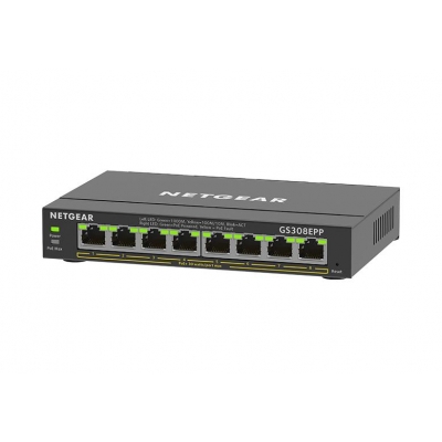 Netgear Switch NG-GS308EPP-100NAS-SW 8-Port PoE+ Gigabit Ethernet Plus Switch (123W) (pieza)