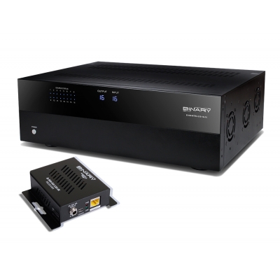 Binary  500 series with HDMI and HDBaseT + 12 receivers HDBaseT - Kit 16 x 16 Matrix switcher (pieza)Negro