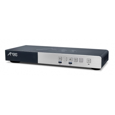 Adena - Estación multimedia para montar en rack con licencia NDI-HX, Dante y 2 TB de almacenamiento interno para capturar, mezclar, grabar y transmitir en vivo en 3 fuentes Full HD o 2 en 4K simultáneamente (pieza) Gris