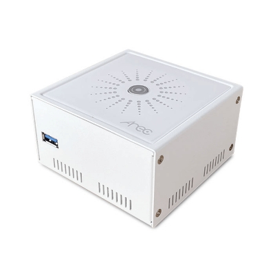 Adena Compact Media Station That Supports Mixing, Recording, Streaming and Backing Up Video From Up to 2 Sources Simultaneously, Including USB Video Sources (pieza) Blanco