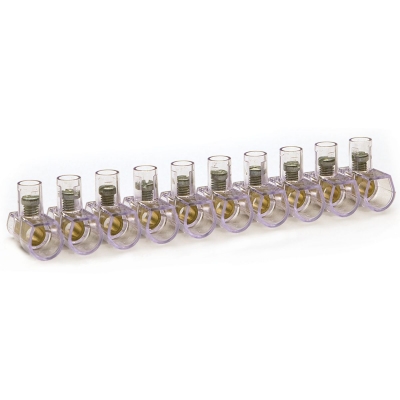 Master - Barra de 10 terminales unipolares de 1.5mm (pieza) Transparente