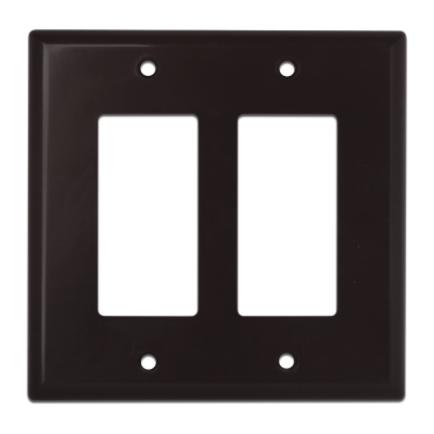Wirepath Midi Decorative Double Gang Wall Plate (pieza) Café