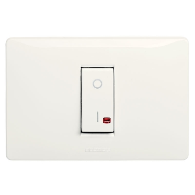 Master - Interruptor bipolar Iluminable 2P 250V (pieza) Blanco