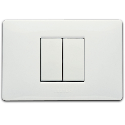 Master - 2 Interruptor multifunción 16AX 250V (pieza) Blanco