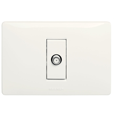 Master - Toma TV conector IEC hembra (pieza) Blanco