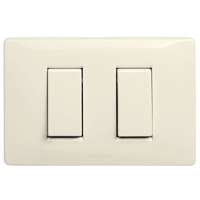 Master - Interruptor doble 3 vías/escalera 1P 16AX (pieza) Marfil
