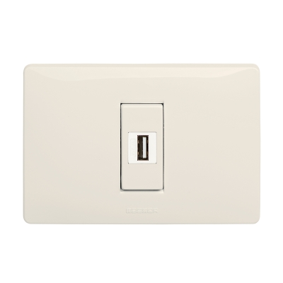 Master - Fuente de alimentación USB 2.1A 100/240V (pieza) Marfil