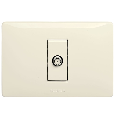 Master - Toma TV conector IEC hembra (pieza) Marfil