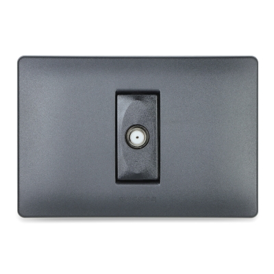 Master - Toma TV Conector IEC-F (pieza) Negro