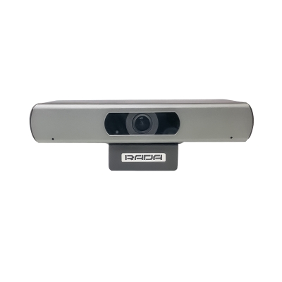Adena - Cámara fija con encuadre automático, 4K, zoom digital de 10x, micrófonos omnidireccionales incorporados, entradas USB y HDMI (pieza) Gris
