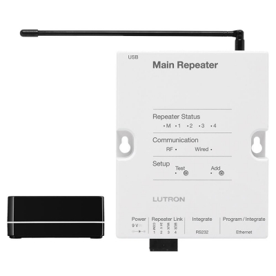Lutron Radio Ra 2 Kit Controlador Main Repetater y Connect Bridge APP