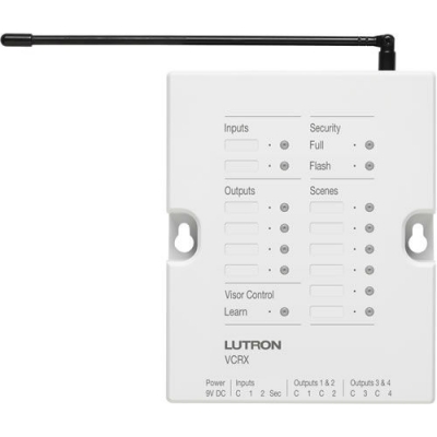 Lutron Control receiver for garage doors, lighting regulator. 120V (pieza) blanco (Ra 2 select & Radio Ra 2)