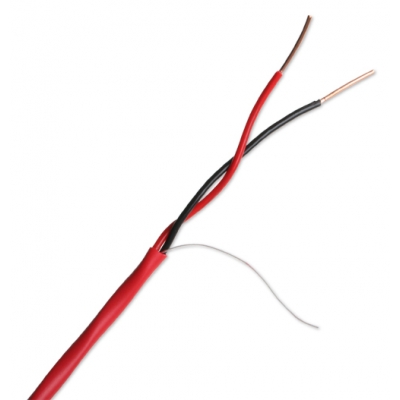 Wirepath Cable de Control SP-182-1000-RED 18-Gauge 2-Conductor Solid Fire Alarm Wire - 1000 ft. Drum(pieza)