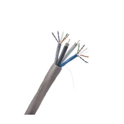 Wirepath Cable de Control SP-2X-CAT6RG6-500  2x Cat 6 550Mhz + 2x RG-6QS CCS Center Wire (pieza)