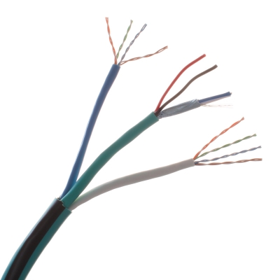 Wirepath  2-Conductor Shielded + 2-Conductor Unshielded + Dual 350 MHz Cat 5e Wire - 500 ft. Drum (pieza)