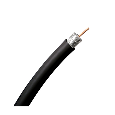 Binary Cable Coaxial Wirepath SP-RG6Q-SC-1000-BLK RG6/U Quadshield Coaxial Cable Negro (pieza) 
