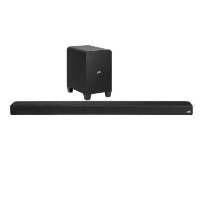 Polk  Sound Bar with Wireless Subwoofer, eARC, and Bluetooth The Signa S4 Dolby Atmos 3.1.2 sound bar with wireless subwoofer (pieza) Negro