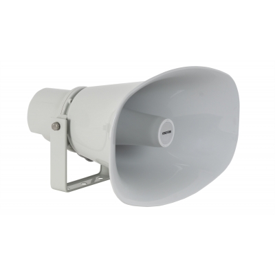 Fonestar - Altavoz exponencial pasivo para exterior con 1 Driver de compresión, 100V y RF(-10dB): 270Hz-6kHz (pieza) Blanco