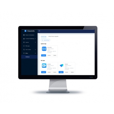 Hisense - VisionInfo Standard Base para Windows 10. Diseñada para gestionar menos de 100 dispositivos. Incluye funciones clave como editor de contenido, programación, reproducción, captura de pantalla de dispositivos, gestión remota, y administración