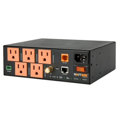WattBox  IP Power Conditioner (VersaBox) with OvrC Home 5 Controlled Outlets (pieza)Negro