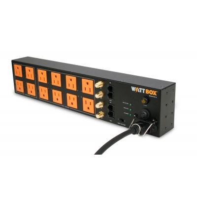 WattBox  Power Conditioner with Safe Voltage, Coax and Ethernet Protection  12 Outlets (pieza)Negro