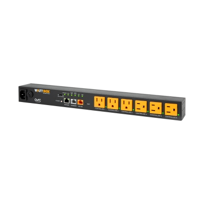WattBox 800 Series IP Power Conditioner 6 Individually Controlled Metered Outlets (pieza)Negro