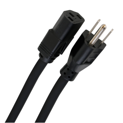 WattBox  Male Power Cord with 3-Prong IEC Socket Length 1.5FT (pieza)Negro